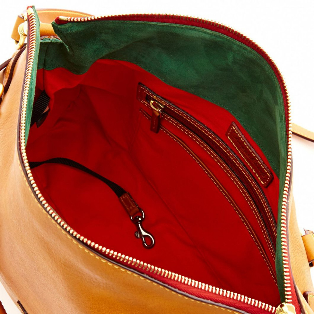 Dooney & Bourke Florentine Natural Medium Satchel. - Picture 2 of 8